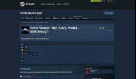 
							         Guide :: Portal Stories: Mel (Story Mode) - Walkthrough								  
							    