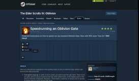 
							         Guide :: Speedrunning an Oblivion Gate - Steam Community								  
							    