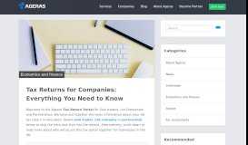 
							         Guide: Tax Returns for Companies | Ageras								  
							    