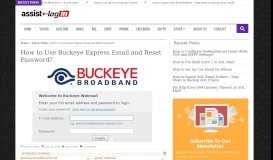 
							         Guide to Access Buckeye Express Email Account and Reset ...								  
							    