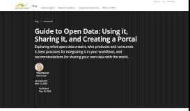 
							         Guide to Open Data: Using it, Sharing it, and Creating a Portal | Safe ...								  
							    