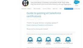 
							         Guide to passing all Salesforce certifications - Salesforce coding ...								  
							    