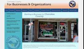 
							         Guide to Starting a Business in Cherokee County - Cherokee County								  
							    
