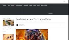 
							         Guide to the new Darkmoon Faire - Engadget								  
							    