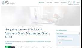 
							         Guide to the New FEMA PA Grants Manager and Portal | GP Strategies								  
							    