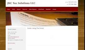 
							         Guide: Using The Portal | JKC Tax Solutions LLC								  
							    