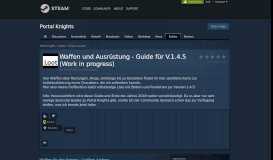 
							         Guide :: Waffen und Ausrüstung - Guide für V.1.4 ... - Steam Community								  
							    