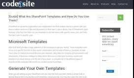 
							         [Guide] What Are SharePoint Templates and How Do You Use Them ...								  
							    