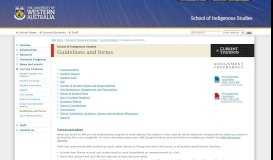 
							         Guidelines and forms > School of Indigenous Studies: The University ...								  
							    