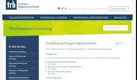 
							         Guidelines and Supporting Documents - Teachers Registration ...								  
							    