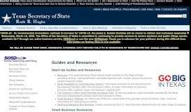 
							         Guides and Resources - Texas Secretary of State								  
							    