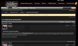 
							         Guild Portal site opinions/feedback - LotRO								  
							    