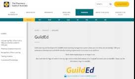 
							         GuildEd - Pharmacy Guild of Australia								  
							    
