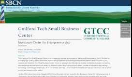 
							         Guilford Tech Small Business Center								  
							    