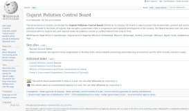 
							         Gujarat Pollution Control Board - Wikipedia								  
							    