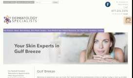 
							         Gulf Breeze - Dermatology Specialists								  
							    