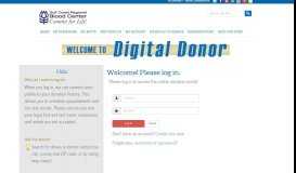 
							         Gulf Coast Regional Blood Center - Donor Portal								  
							    