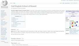 
							         Gulf English School of Kuwait - Wikipedia								  
							    