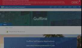 
							         Gulfline - Florida Gulf Coast University								  
							    