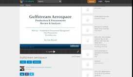 
							         Gulfstream Aerospace - SlideShare								  
							    