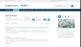 
							         Gulfstream News – News Releases – GULFSTREAM ...								  
							    
