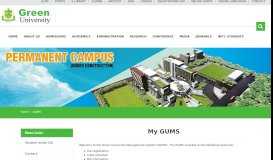 
							         GUMS | Green University of Bangladesh								  
							    
