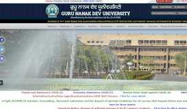 
							         Guru Nanak Dev University								  
							    