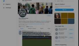 
							         GW Admissions (@GWAdmissions) | Twitter								  
							    