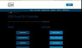 
							         GW Email & Calendar | The George Washington University								  
							    
