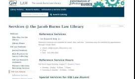 
							         GW Law Alumni - Services @ the Jacob Burns Law Library - GW Law ...								  
							    