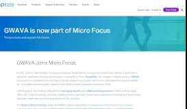 
							         GWAVA is now Micro Focus | Micro Focus								  
							    