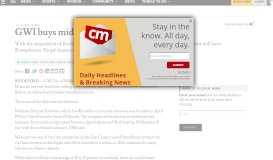
							         GWI buys midcoast Internet provider - CentralMaine.com								  
							    