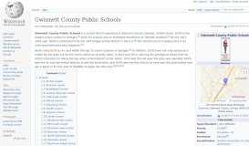 
							         Gwinnett County Public Schools - Wikipedia								  
							    