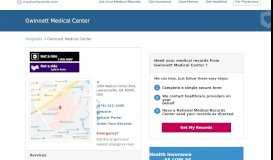 
							         Gwinnett Medical Center | MedicalRecords.com								  
							    