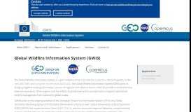 
							         GWIS - Global Wildfire Information System (GWIS)								  
							    