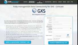 
							         GXS Comcast Fully-managed EDI | B2BGateway								  
							    