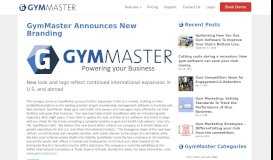 
							         GymMaster Announces New Branding								  
							    