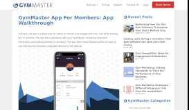 
							         GymMaster App For Members: App Walkthrough								  
							    