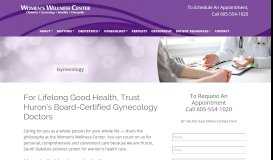 
							         Gynecology - Women's Wellness Center of Huron, SD								  
							    