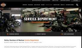
							         H-D of Madison : Authorized Service Department | Harley-Davidson ...								  
							    