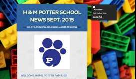
							         H & M Potter School News Sept. 2015 - Smore								  
							    