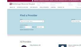 
							         H - Roxborough Memorial Hospital | Physician Directory								  
							    