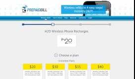 
							         H2O Wireless Phone Recharges | Cell Refills | Prepaid Bill								  
							    