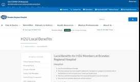 
							         H2U Local Benefits | Brandon Regional Hospital								  
							    