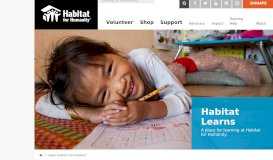 
							         Habitat Learns | Habitat for Humanity								  
							    