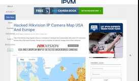 
							         Hacked Hikvision IP Camera Map USA And Europe - IPVM.com								  
							    