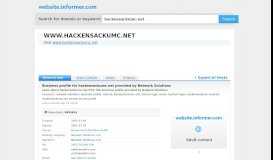 
							         hackensackumc.net at WI. Business profile for hackensackumc.net ...								  
							    