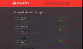
							         hacking-facebook.com passwords - BugMeNot								  
							    
