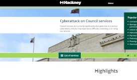 
							         Hackney Council: Homepage								  
							    