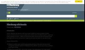 
							         Hackney eSchools | Hackney Services for Schools								  
							    